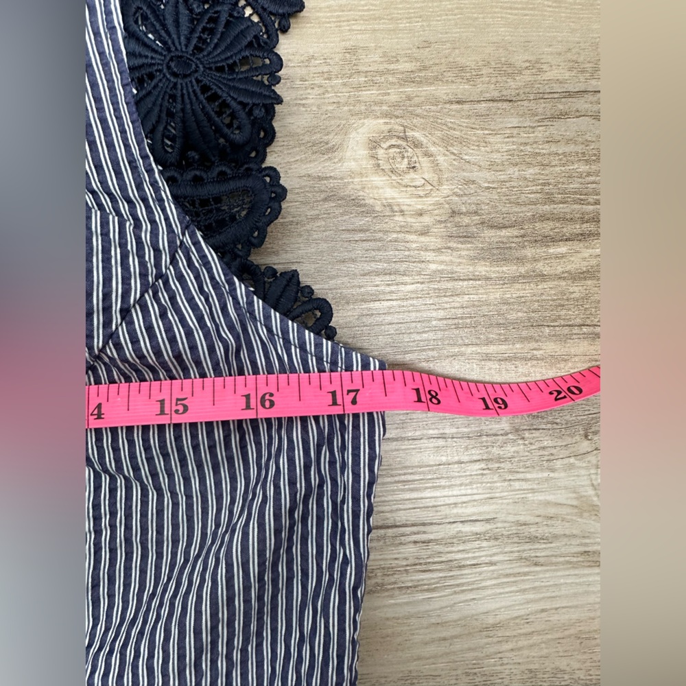 CAbi Striped Flutter Tank Top Blouse Size Small - Picture 8 of 9